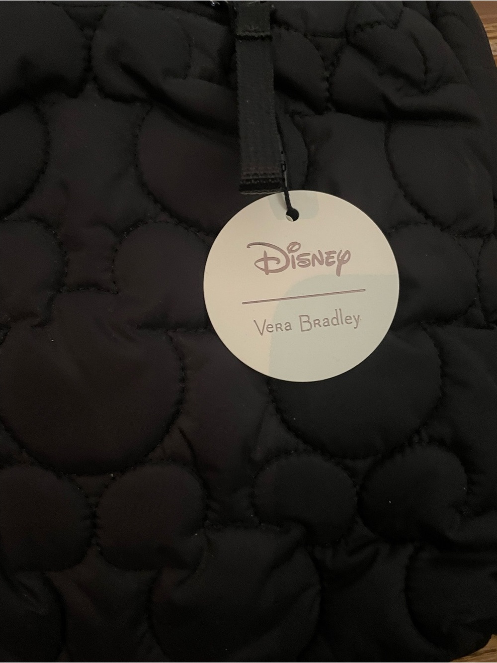Vera Bradley Black Quilted Heart-Pattern Crossbody Sling - Picture 3 of 5